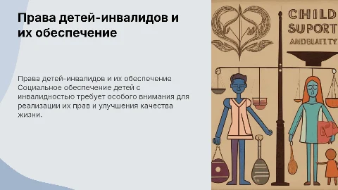 Социальное обеспечение детей-инвалидов проблема реализации их прав