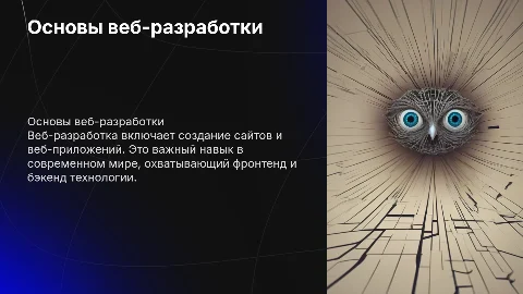 Веб разработка