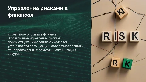 Управление рисками для финансовой устойчивости организации