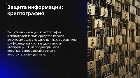 Защита информации ограниченного доступа с помощью криптографии