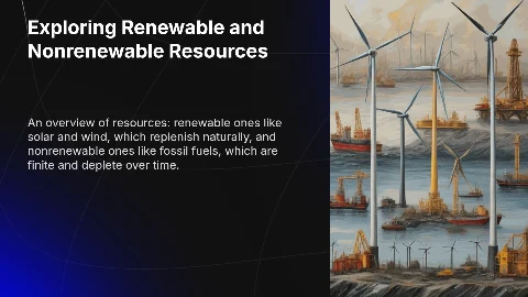 Renewable and Nonrenewable Resources
