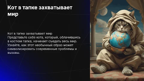 Кот который съедает весь мир в костюме тапка