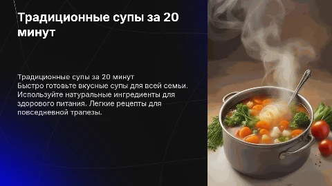Супы традиционные: быстро и вкусно для всей семьи