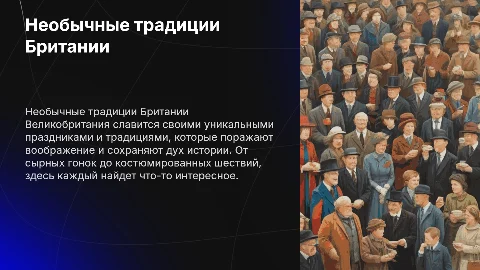 необычные праздники и традиции Великобритания