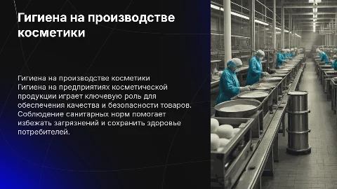 Гигиена на предприятиях по выпуску косметической продукции