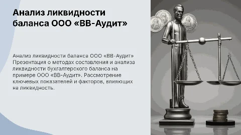 Анализ ликвидности бухгалтерского баланса ООО «ВВ-Аудит»