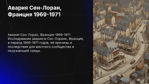 сен-лоран франция 1969-1971 год авария