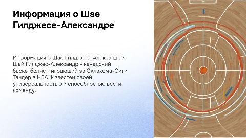 информация о игроке шай гилджес-александр
