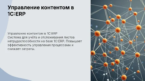 Разработка системы управления контентом на базе 1C:ERP