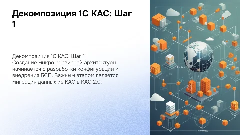 Декомпозиция 1С КАС: создание микро сервисной архитектуры