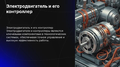 Электродвигатель и контроллер