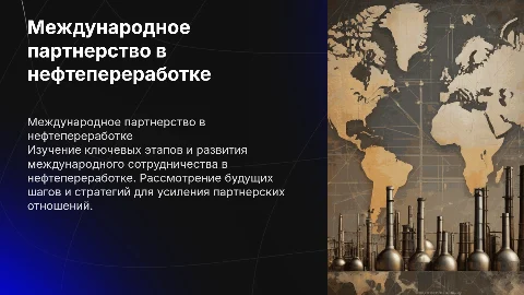 Международное партнерство в нефтепереработке: Хронология событий