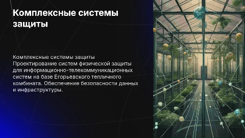 Проектирование комплексных систем физической защиты