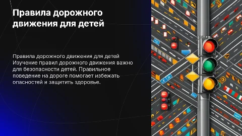 на тему Правила дорожного движения для детей 4 класс