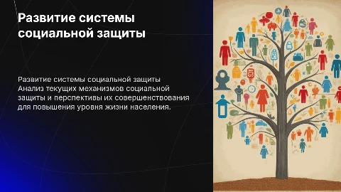 развитие системы социальной защиты населения