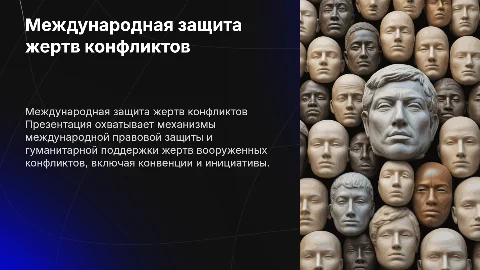 Международная правовая защита жертв вооруженных конфликтов