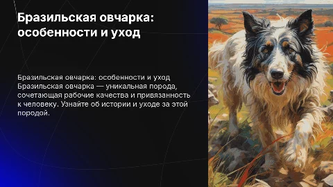 бразильская овчарка