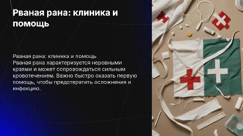 Рваная рана: клинические признаки и первая помощь