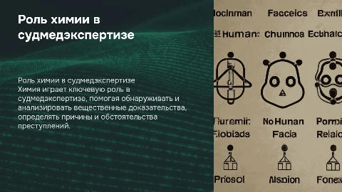 химия в судмедэкспертизе