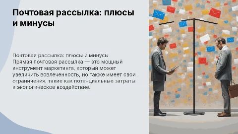 Прямая почтовая рассылка-достоинств и недостатки