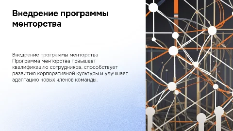 Внедрение программы менторства в компании