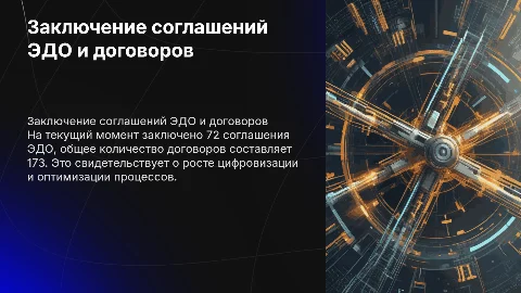 Анализ заключённых соглашений ЭДО и договоров