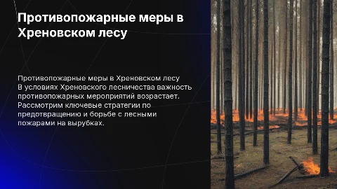Противопожарные мероприятия на вырубках в Хреновском лесничестве