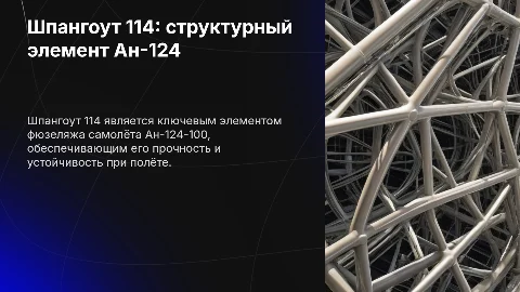 Шпангоут 114 самолета Ан-124-100