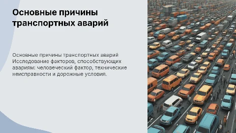 «Основные причины транспортных аварий»