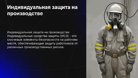 индивидуальные средства защиты на производстве