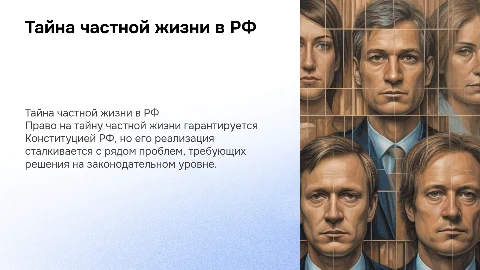Право на тайну частной жизни в Российской Федерации