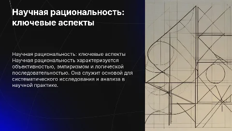 Научная рациональность, ее основные характеристики