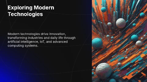 Modern Technologies