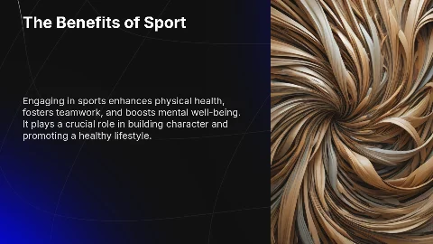 The Benefits of Sport