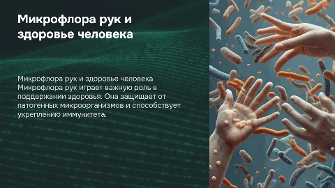 Микрофлора рук и здоровье человека