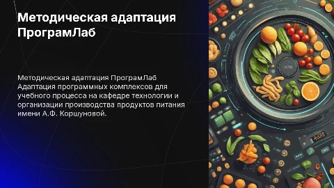 Методическая адаптация ПрограмЛаб на кафедре Коршуновой