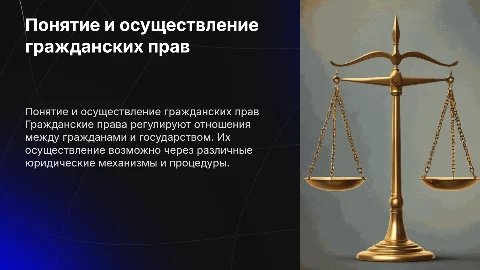 понятие и способы осуществления гражданских прав