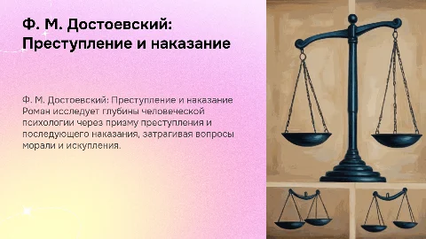 Ф. М. Достоевский роман «Преступление и наказание