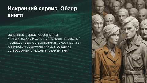 Презентация о книге Максима Недякина "Искренний сервис"