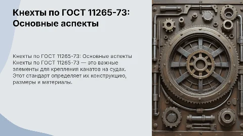 Кнехты по ГОСТ 11265-73