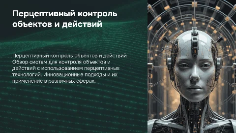 Система перцептивного контроля объектов и действий