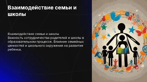Семья: родители и школа