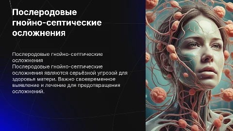 "послеродовые гнойно-септические осложнения