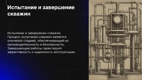 Испытание скважины: заключительные работы и их значимость