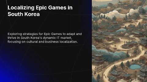 Localizing an IT Company Abroad: Epic Games in South Korea