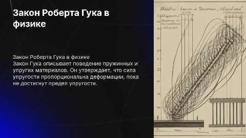 Закон Роберта Гука по физике