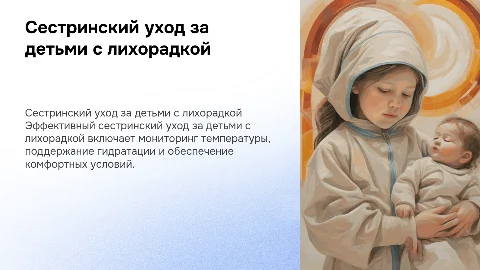 Сестринский уход за пациентами с лихорадкой у детей