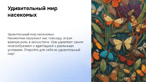 «Удивительный мир насекомых»