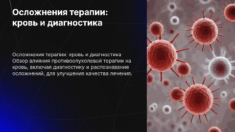 Осложнения лекарственной терапии: диагностика и мониторинг