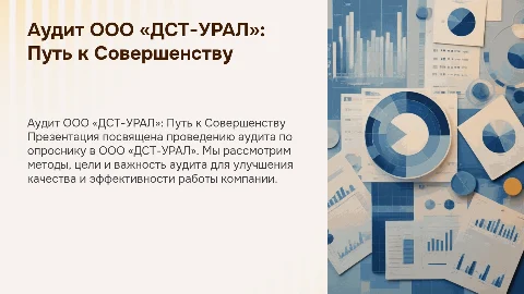 Проведение аудита по опроснику ООО «ДСТ-УРАЛ»